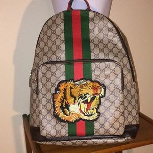 Designer inspired backpack Unisex. Spacious and fun. Good for female or male.